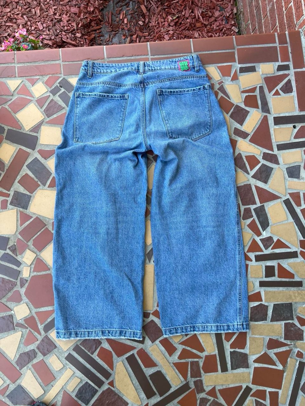 Empyre Women's Blue Wide-Leg Denim Jeans - Picture 7 of 8
